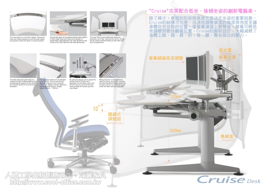 Okamura Cruise 智慧型電腦桌