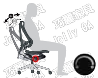 Spina人體工學椅傾仰力道調整
